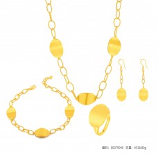 足金薯片狀幾何套裝